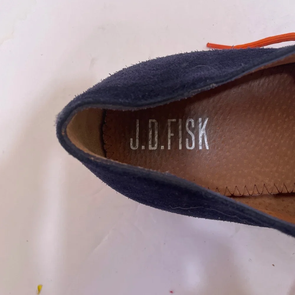 J.D. FISK SUEDE OXFORDS IN NAVY BLUE